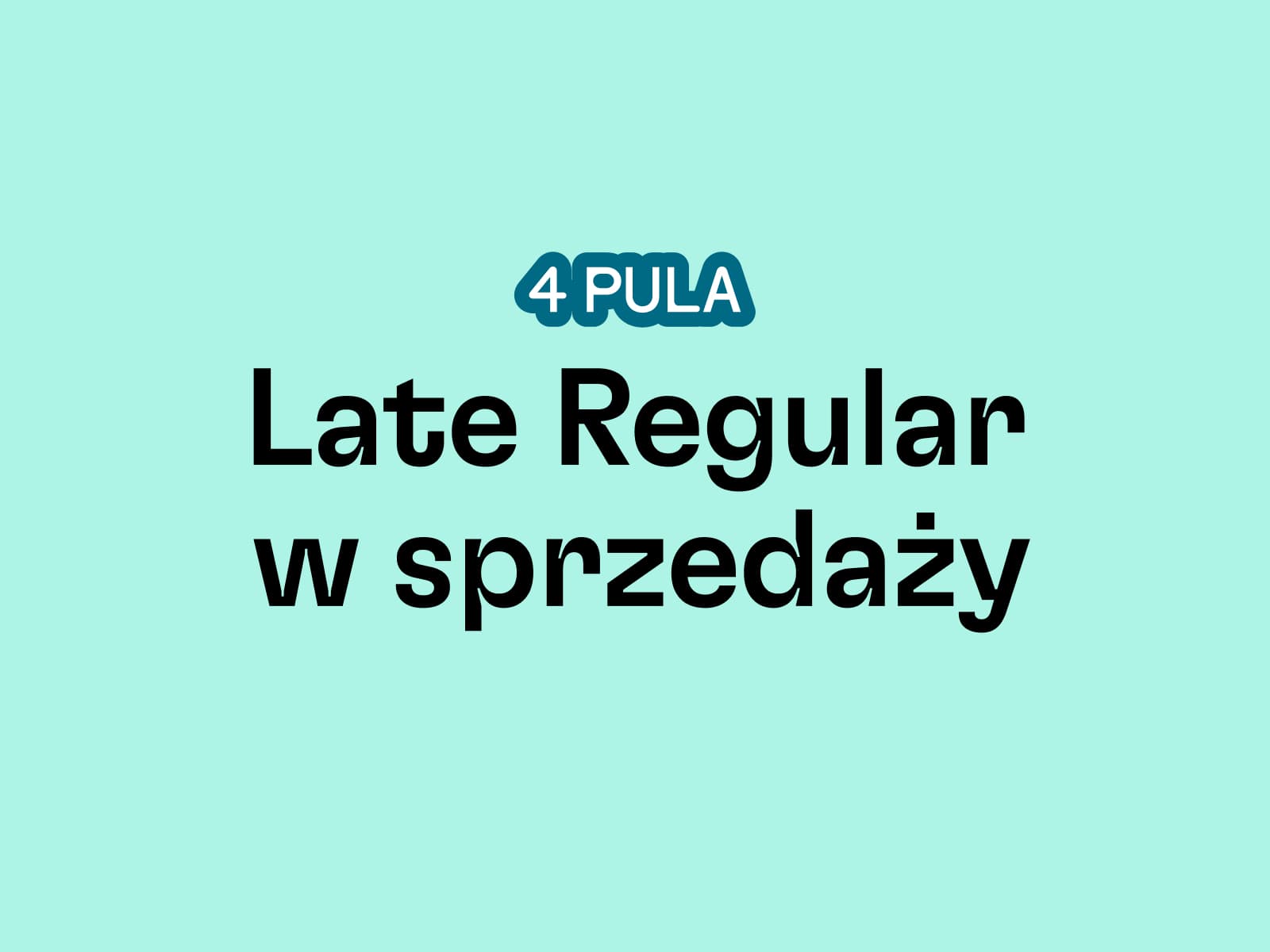 Late Regular TIX on sale now!