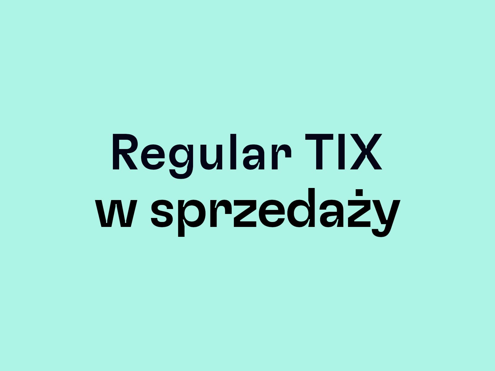 Final days of the Early Regular ticket sale